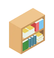 本棚のイラスト